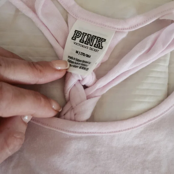 PINK By Victoria's Secret Light Pink Braided Tank - Picture 4 of 4